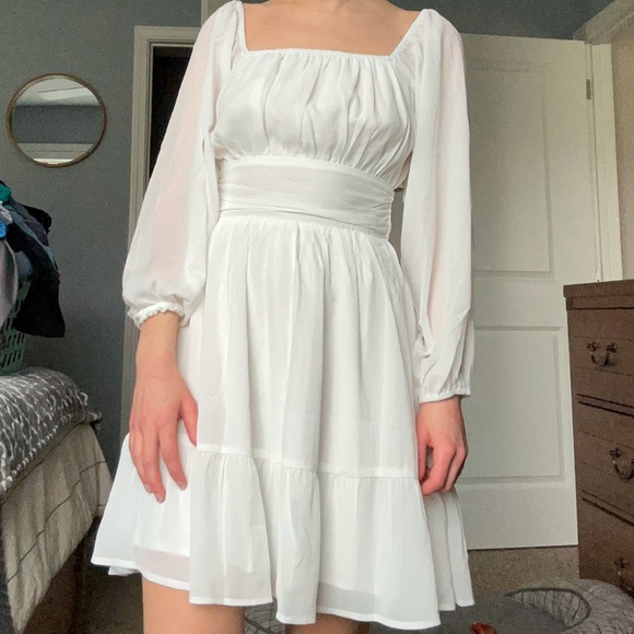 Square Neck Mini Dress - Picture 6 of 10